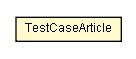 Package class diagram package TestCaseArticle