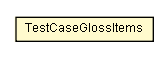 Package class diagram package TestCaseGlossItems